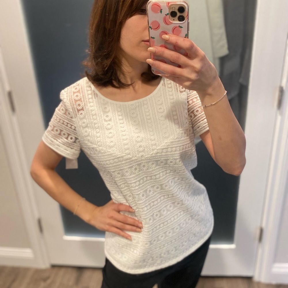 Mastina White Lace Top. Brand new ✨